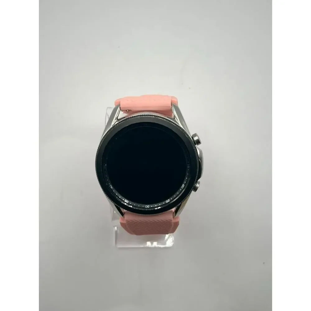 Samsung Galaxy Watch3 SM-R840 45mm Silver Stainless steel Case Silver Pink Teste